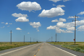 Fototapeta premium Highway with posts