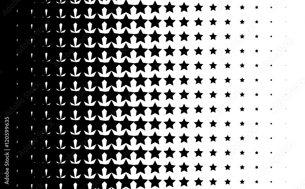 Wall mural gradient background with stars halftone dots design