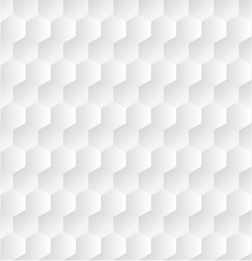 Seamless White Texture of Hexagons.