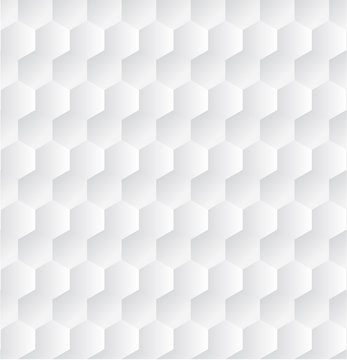 Seamless White Texture of Hexagons.