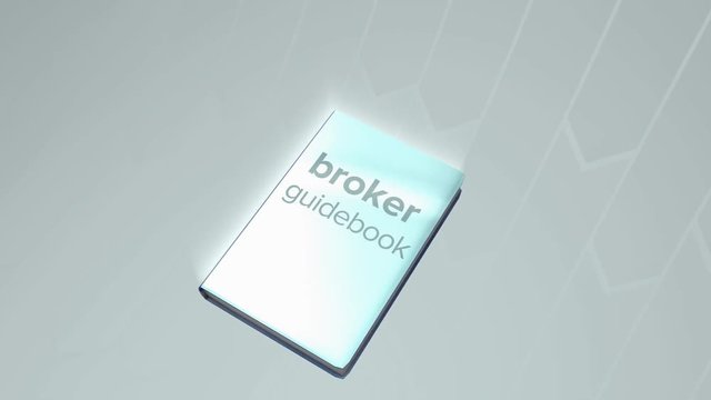 Computer generated, Broker guidebook zoom in animation	a