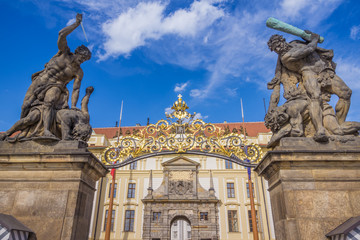 Fototapeta na wymiar Entrance of the Castle of Prague