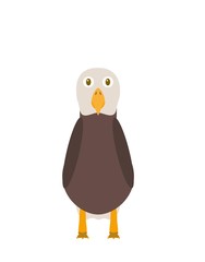 Funny eagle character