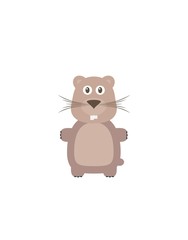Funny hampster character