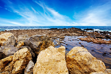 Natural rocks on Crete island.