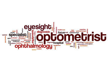 Optometrist word cloud
