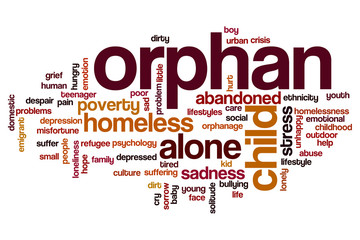 Orphan word cloud