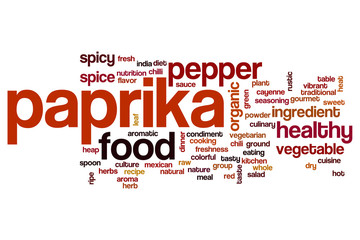 Obraz premium Paprika word cloud