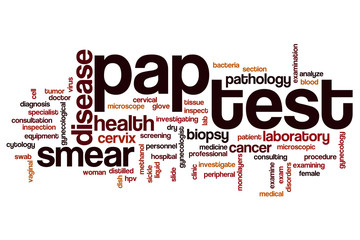 Pap test word cloud