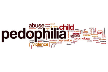 Pedophilia word cloud