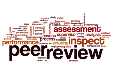 Peer review word cloud