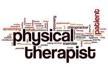 Physical therapist word cloud