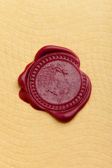 Wax Seal on Paper