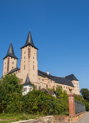 Fototapeta na wymiar Türme Schloss Rochlitz