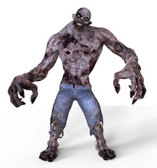 3D Illustration Zombie Monster