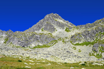 Mountain Strbsky Stit. Mlynicka Valley in Vysoke Tatry (High Tatras), Slovakia
