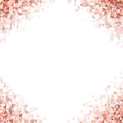 Color triangle mosaic frame background corners