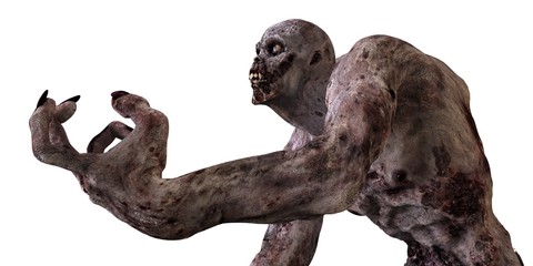 3D Illustration Zombie Monster