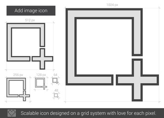 Add image line icon.