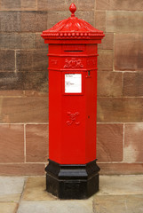 19th century cast iron Victorian British Post Box