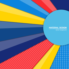 Vector material design background. Abstract creative concept layout template. For web and mobile app, paper art illustration design. style blank, poster, booklet. Motion wallpaper element. Flat ui.