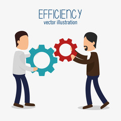 avatar efficiency work colaboration design isolated vector illustration esp 10