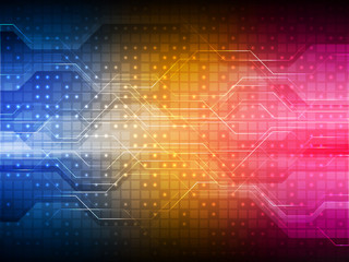 Colorful digital technology background. Abstract vector illustration
