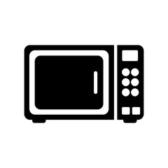 Microwave icon. Flat design. Vector illustration