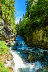 Breitachklamm - Gorge with river in South of Germany