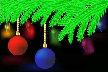 Christmas lights background