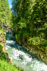 Fototapeta premium Breitachklamm - Gorge with river in South of Germany