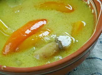 Romanian tripe soup