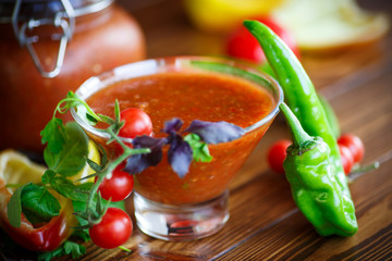 Adjika sauces from fresh vegetables