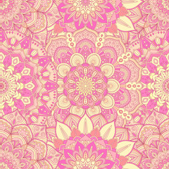 Flower Pattern Intricate Pink