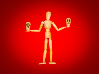 The wooden figure and various human emotions