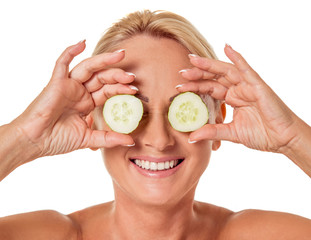 Beautiful middle aged woman