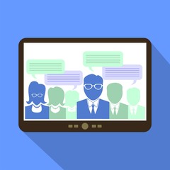 Brainstorming Tablet Icon