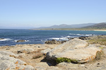Fototapeta na wymiar Wild beach in Galicia, Spain