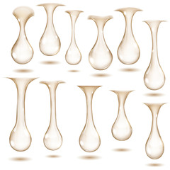 Opaque hanging drops