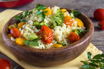 bulgur with vegetables