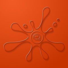 ikona plama wody wektor  © vempireart