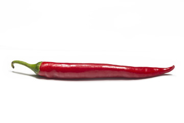 Red Pepper pod isolated