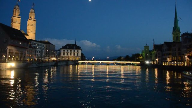 Z&uuml;rich am Abend