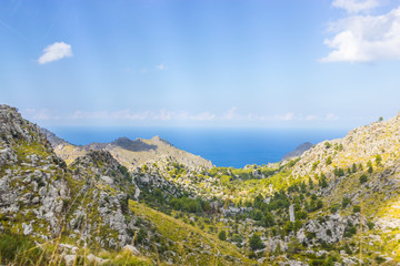 Fototapeta na wymiar Beautiful view of Sa Calobra on Mallorca Island, Spain
