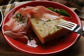 Tortilla con sabor a bacon Spanish potato bacon omelette Gastronomía de España Spanish cuisine Spanische Küche Cucina spagnola Kuchnia hiszpańska Spaanse keuken Spanska köket 西班牙飲食 مطبخ إسباني