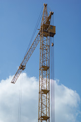 Fototapeta na wymiar Construction crane against the sky