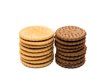 Sandwich biscuits with chocolate filling