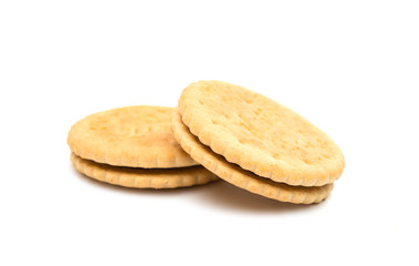 Sandwich biscuits with chocolate filling