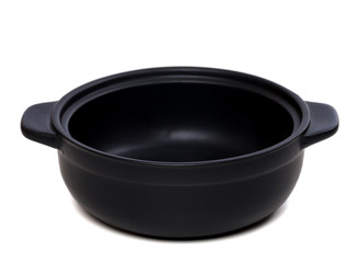 Open black pot for stove