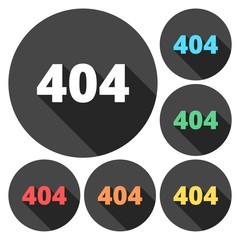 404 Not found error sign